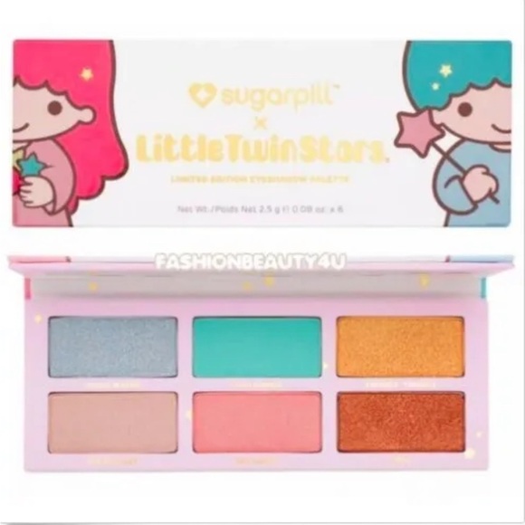 Sugarpill x Little Twin Stars 6 Pan Eye Shadow Palette Limited Edition-Brand New - Picture 1 of 7